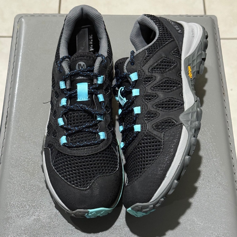 Merrell Women Siren Edge 3 Aerosport Hiking Trail Shoes Black / Turquoise / Aqua
